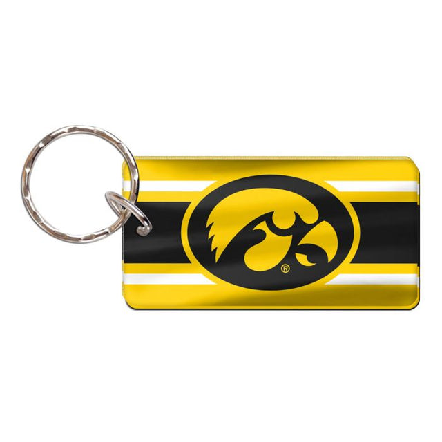 Iowa Hawkeyes Keychain Rectangle