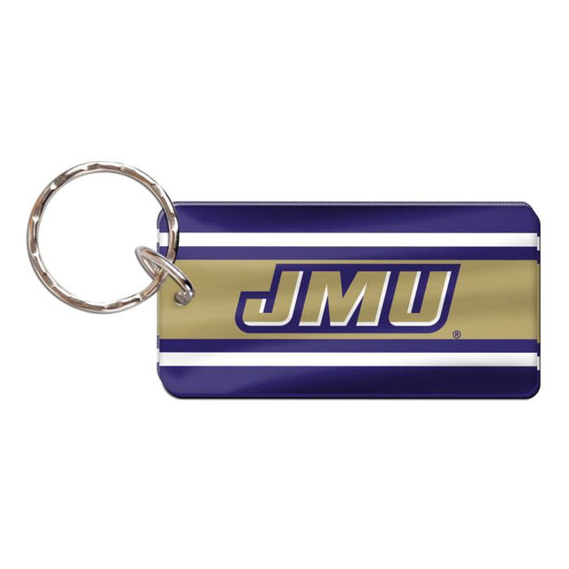 Llavero rectangular de James Madison Dukes