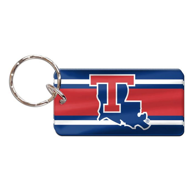 Llavero rectangular de los Louisiana Tech Bulldogs