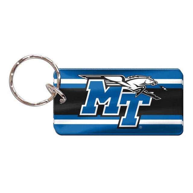 Middle Tennessee State Blue Raiders Keychain Rectangle