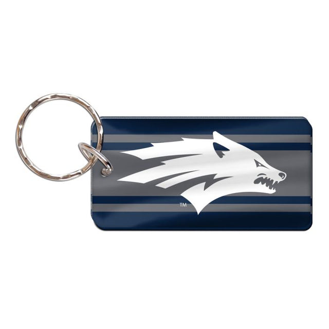 Nevada Wolf Pack Keychain Rectangle