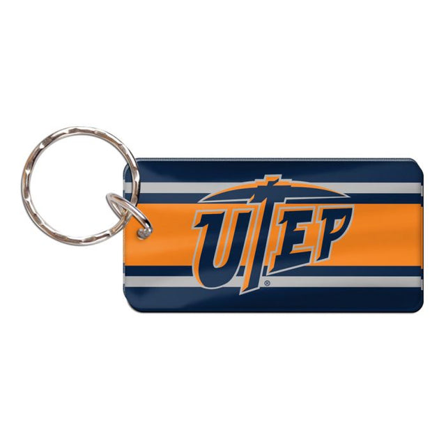 UTEP Miners Keychain Rectangle