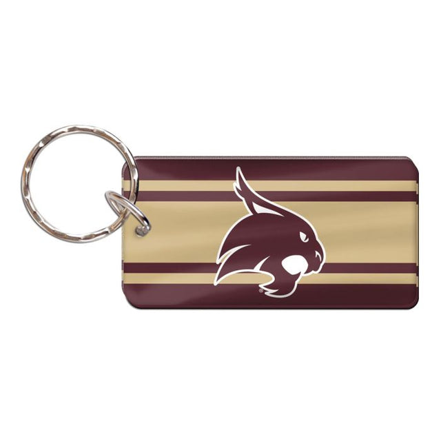 Texas State Bobcats Keychain Rectangle