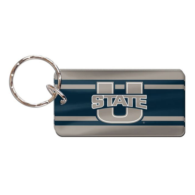 Llavero rectangular de los Utah State Aggies