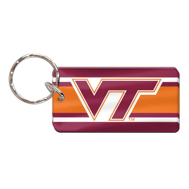 Llavero rectangular de Virginia Tech Hokies