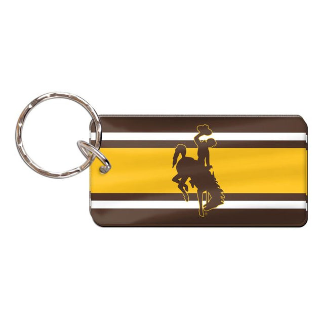 Llavero rectangular de los Wyoming Cowboys