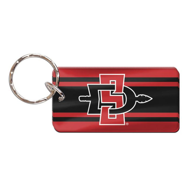 Llavero rectangular de los San Diego State Aztecs