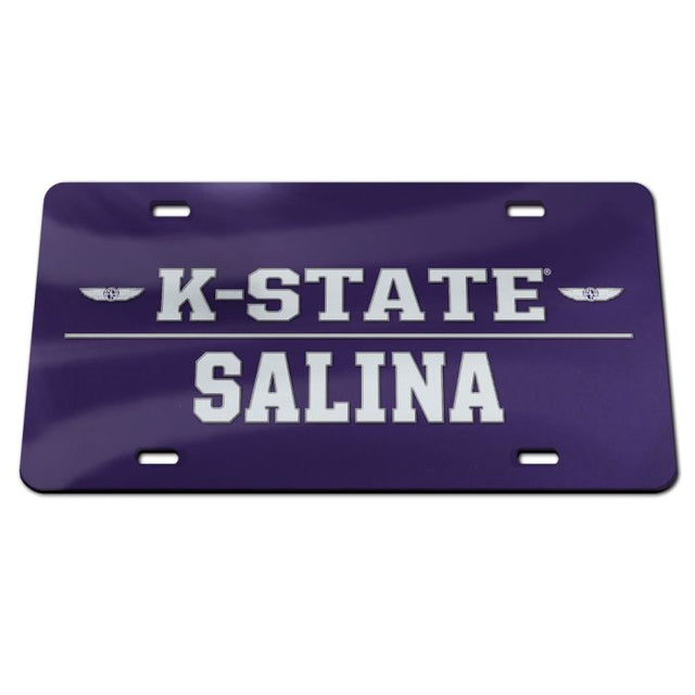 Kansas State Wildcats SALINA Specialty Acrylic License Plate