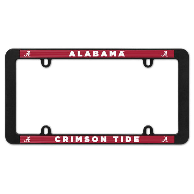 Alabama Crimson Tide Lic Plt Thin Frame - Black Plastic