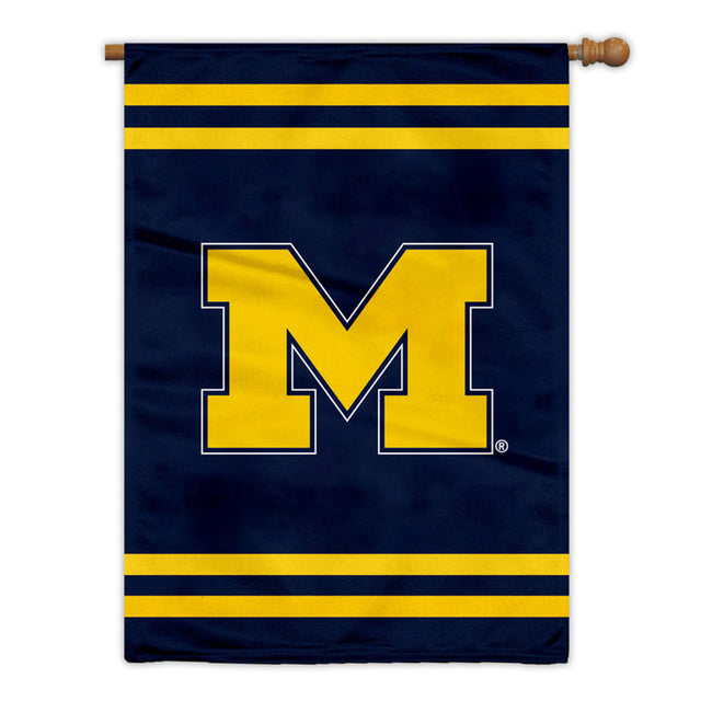 Bandera de los Wolverines de Michigan, estilo bandera de casa de 28 x 40, de 2 lados, CO