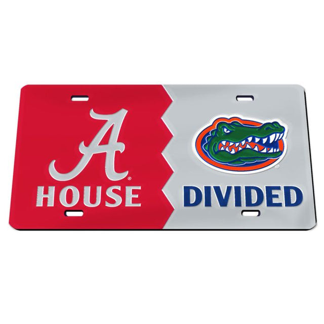 Alabama Crimson Tide Florida Gators ALABAMA VS FLORIDA Specialty Acrylic License Plate