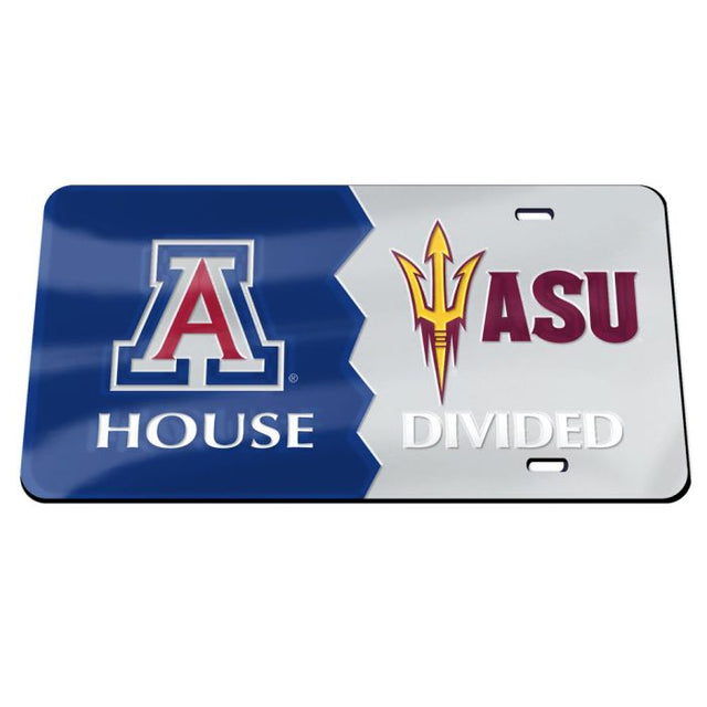 Arizona State Sun Devils / Arizona Wildcats Specialty Acrylic License Plate Rivalry