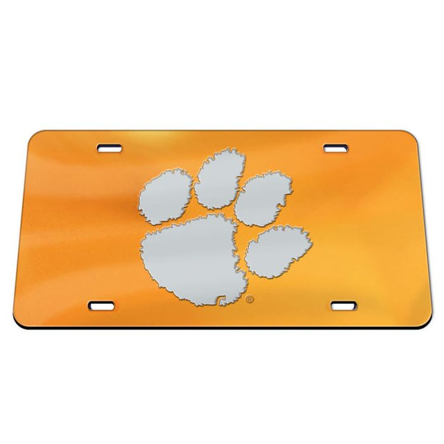 Placas de matrícula clásicas de acrílico de Clemson Tigers