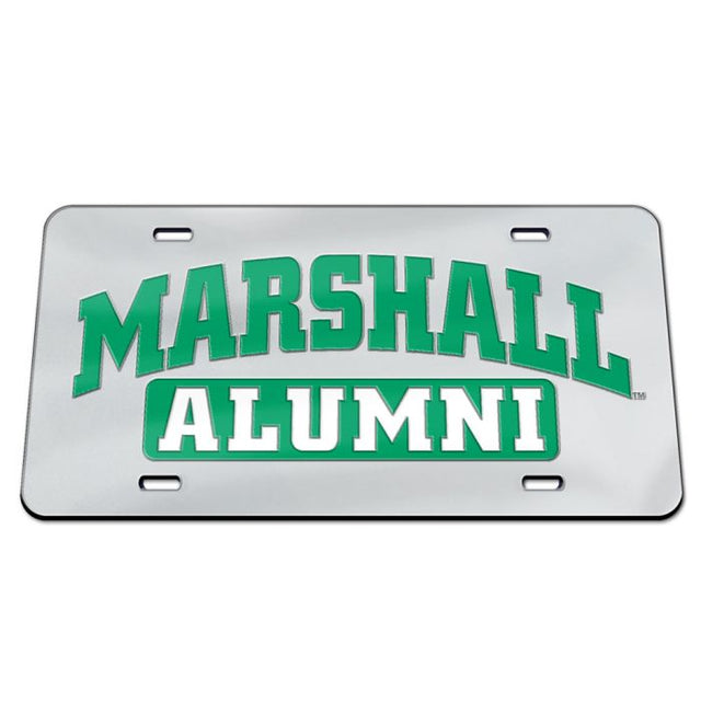 Placas de matrícula clásicas de acrílico de Marshall Thundering Herd para exalumnos de Marshall