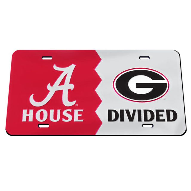 Alabama Crimson Tide Georgia Bulldogs ALABAMA VS GEORGIA Acrylic Classic License Plates