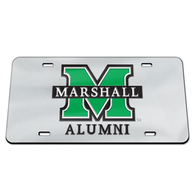 Placa de matrícula de acrílico especial para exalumnos de Marshall Thundering Herd Marshall "M"