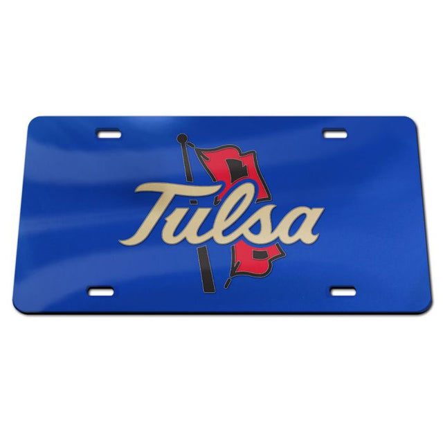 Tulsa Golden Hurricanes Specialty Acrylic License Plate