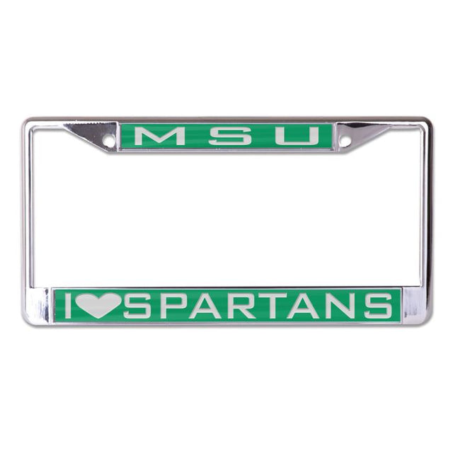 Marco de licenciatura en plt de Spartans de Michigan State, talla pequeña, estampado