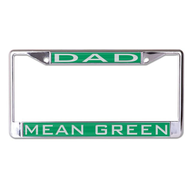 North Texas Mean Green Lic Plt Frame S/L Printed