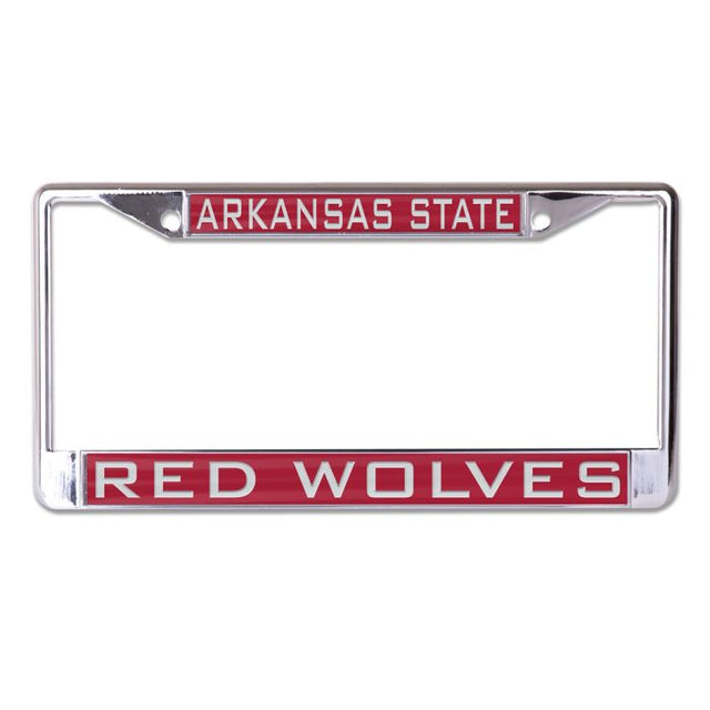 Arkansas State Red Wolves Lic Plt Frame S/L Printed