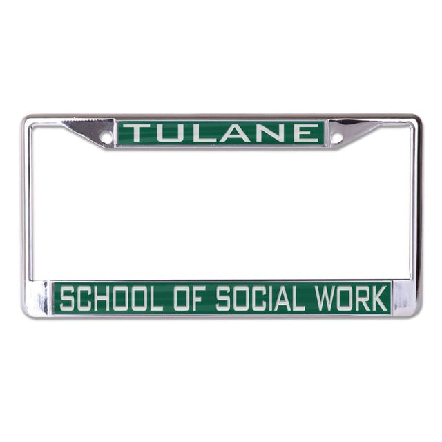 Tulane Green Wave Lic Plt Frame S/L Printed