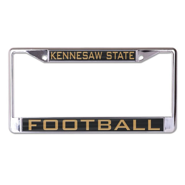 Marco de licencia de Kennesaw State Owls impreso en talla S/L