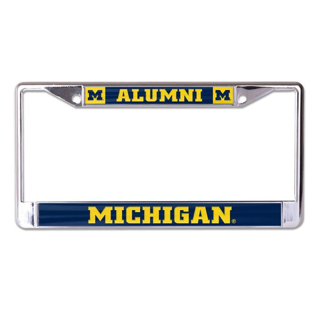 Marco de licencia de Michigan Wolverines, talla S/L, impreso