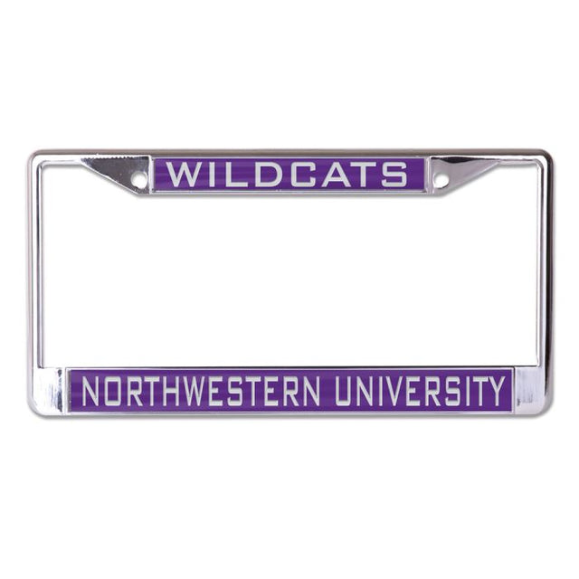 Northwestern Wildcats Lic Plt Marco S/L Impreso