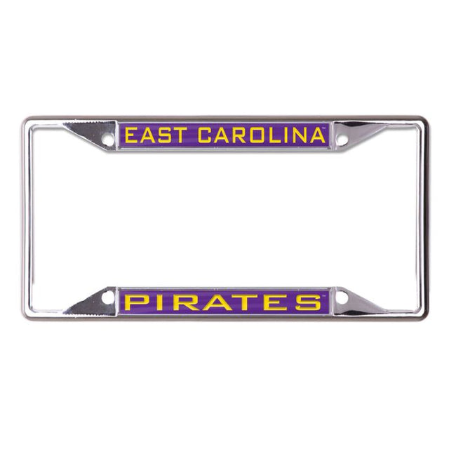 Marco de licencia de East Carolina Pirates Plt de acero inoxidable impreso