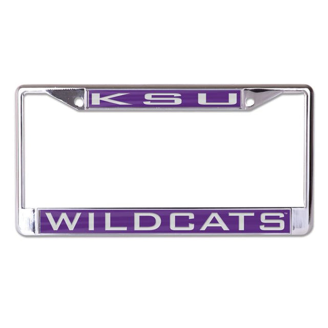 Kansas State Wildcats / Marco de licencia universitaria vintage impreso en talla S/L