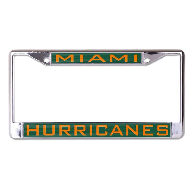 Miami Hurricanes Lic Plt Frame S/L Printed