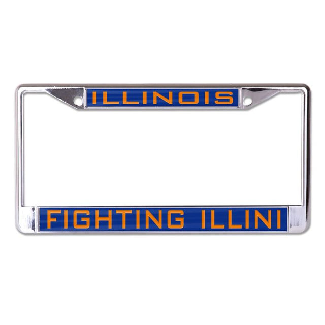 Illinois Fighting Illini Lic Plt Frame S/L Printed