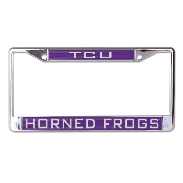 TCU Horned Frogs Lic Plt Frame S/L Printed