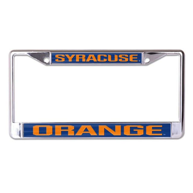 Syracuse Orange Lic Plt Frame S/L Printed