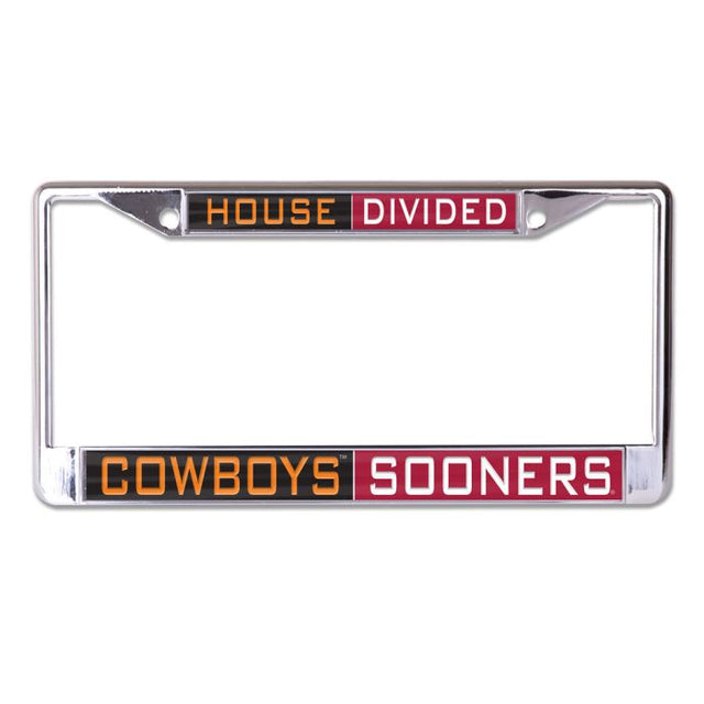 Oklahoma Sooners Oklahoma State Cowboys OKLAHOMA VS OKLAHOMA ST Lic Plt Frame S/L Printed