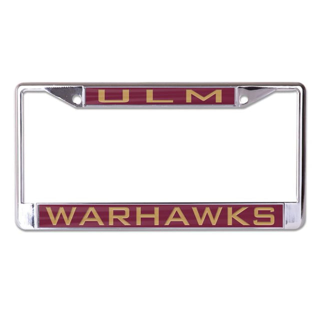 Luisiana - Monroe War Hawks Lic Plt Marco S/L Impreso