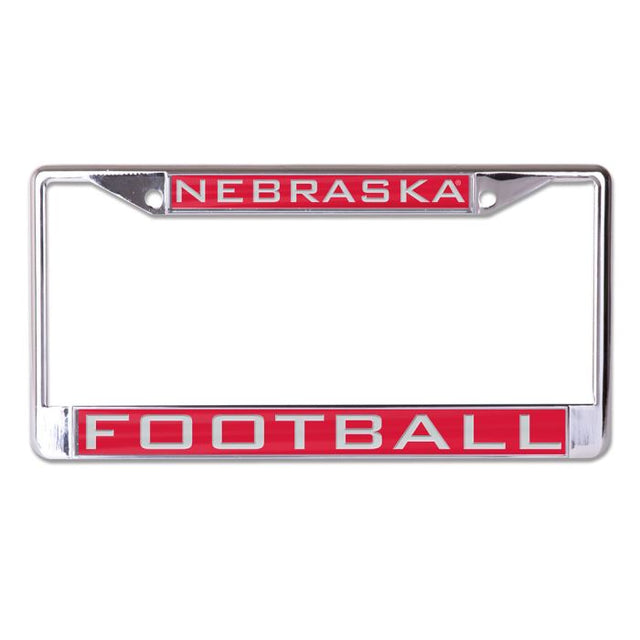 Nebraska Cornhuskers FOOTBALL Lic Plt Frame S/L Printed