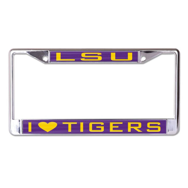 Marco Lic Plt de LSU Tigers impreso en talla pequeña