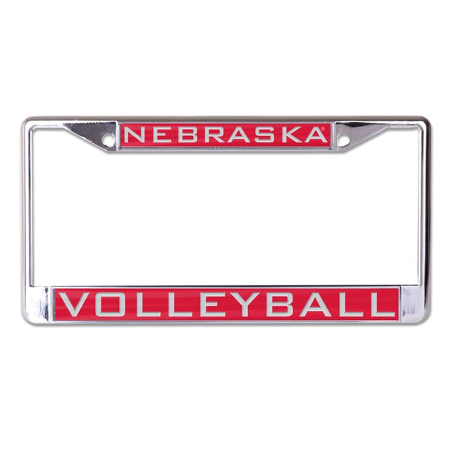 Nebraska Cornhuskers VOLLEYBALL Lic Plt Frame S/L Printed