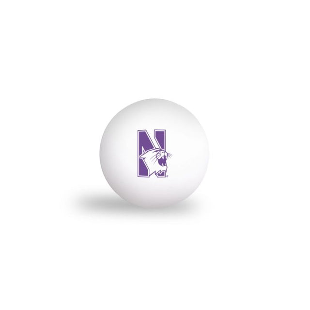 Pelotas de ping pong de Northwestern Wildcats (paquete de 6)