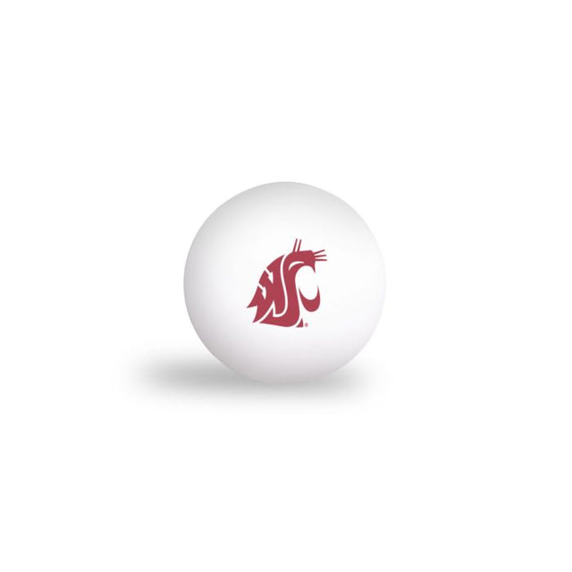 Pelotas de ping pong de los Washington State Cougars (paquete de 6)