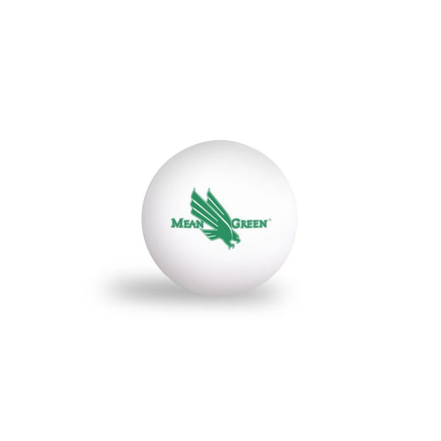 Pelotas de ping pong North Texas Mean Green, paquete de 6