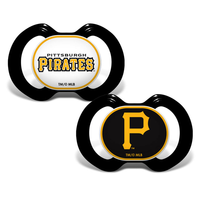 Paquete de 2 chupetes alternativos de los Piratas de Pittsburgh