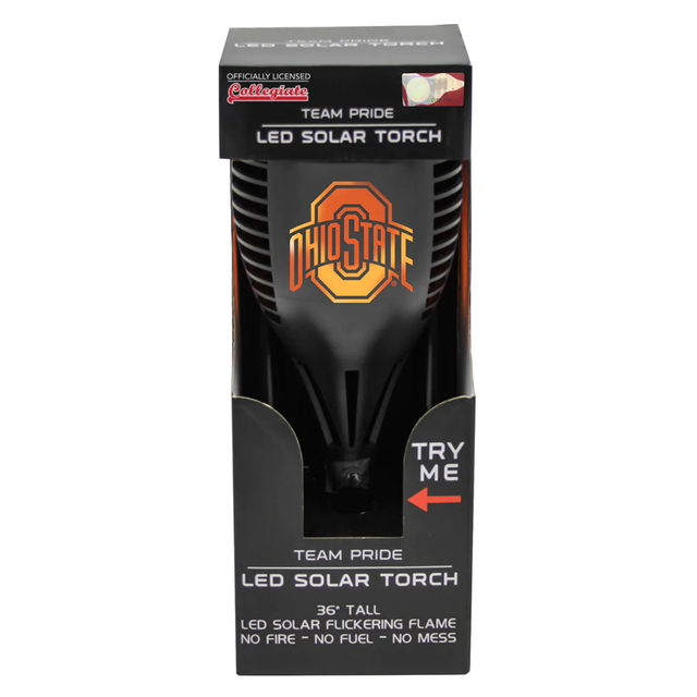 Antorcha solar LED de los Buckeyes de Ohio State