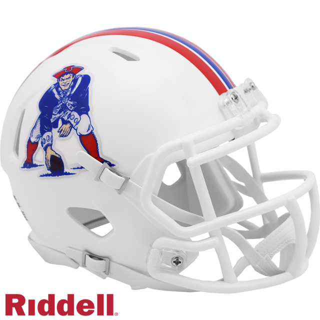 New England Patriots Helmet Riddell Replica Mini Speed Style 1982-1989 T/B