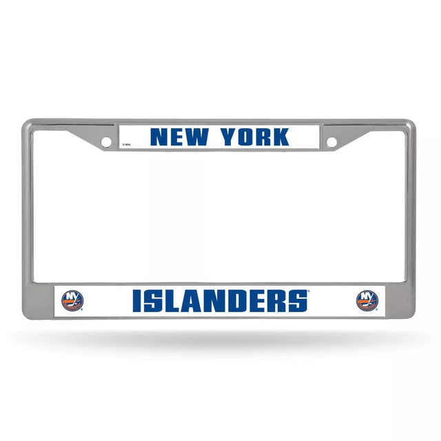 New York Islanders License Plate Frame Chrome EZ View