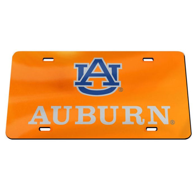 Placas de matrícula clásicas de acrílico de Auburn Tigers