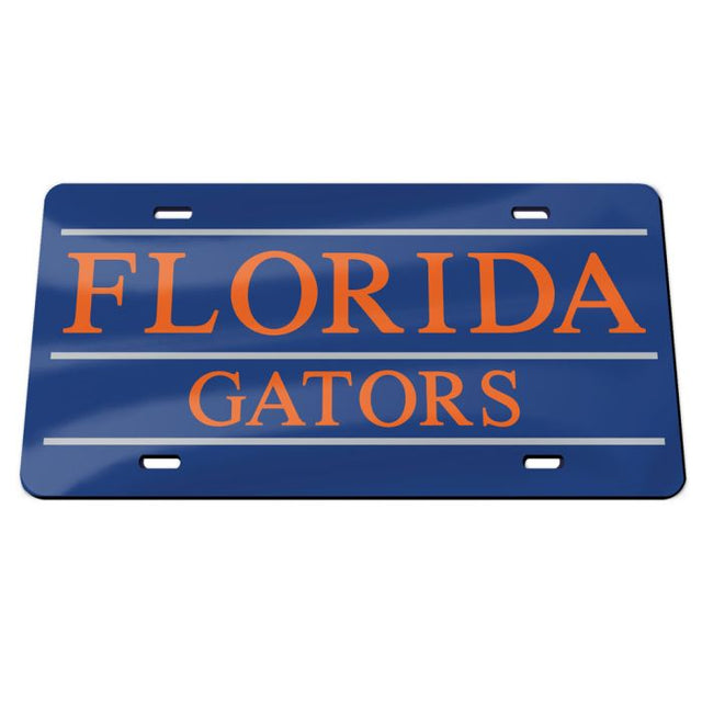 Matrículas clásicas de acrílico de los Florida Gators