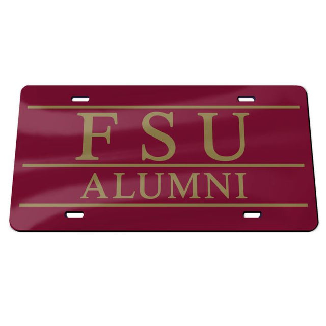 Florida State Seminoles Acrylic Classic License Plates