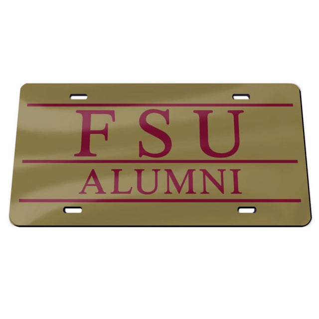 Florida State Seminoles Acrylic Classic License Plates